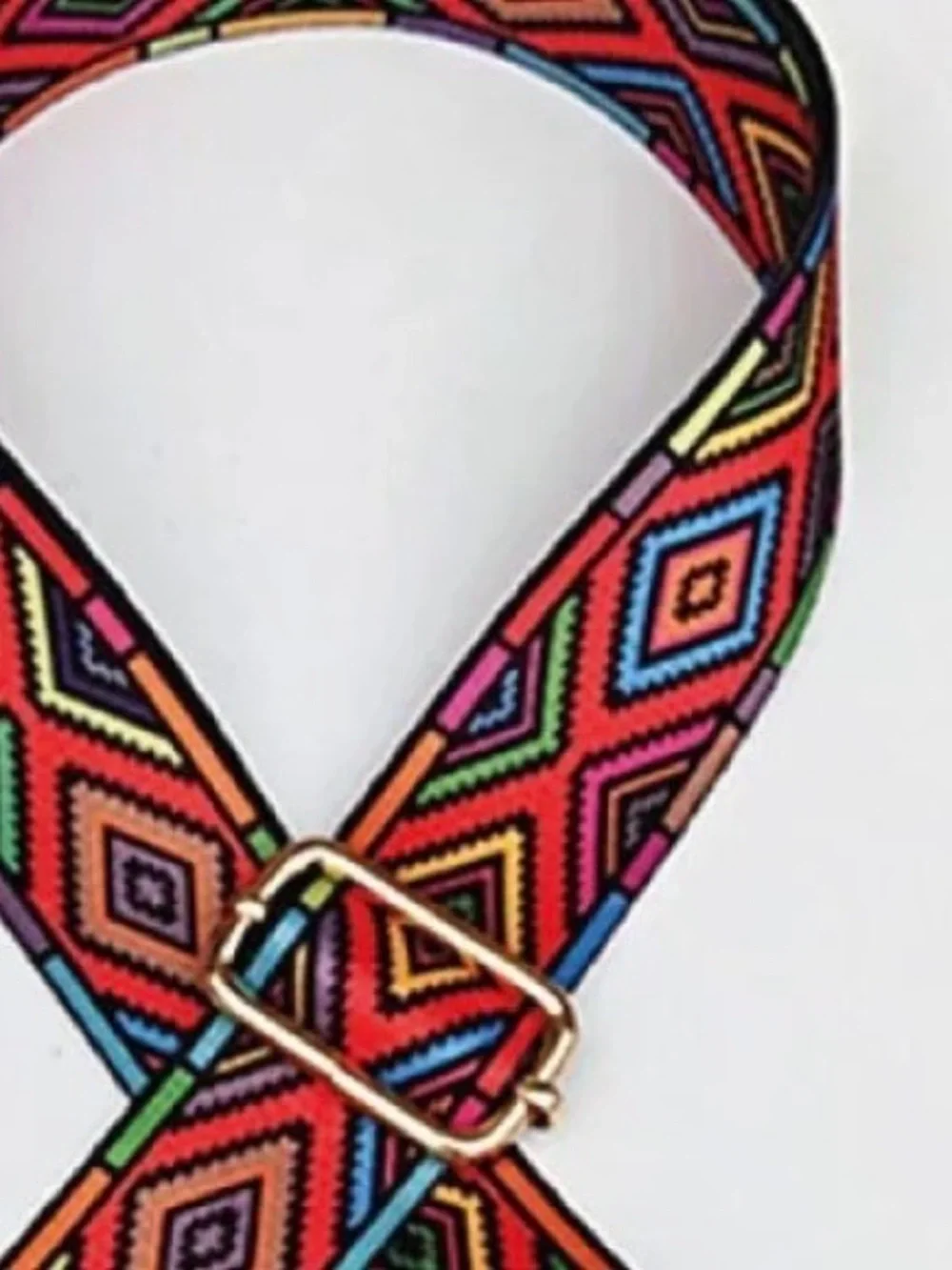 MULTICOLOR Geometric Adjustable Bag Strap NWOT